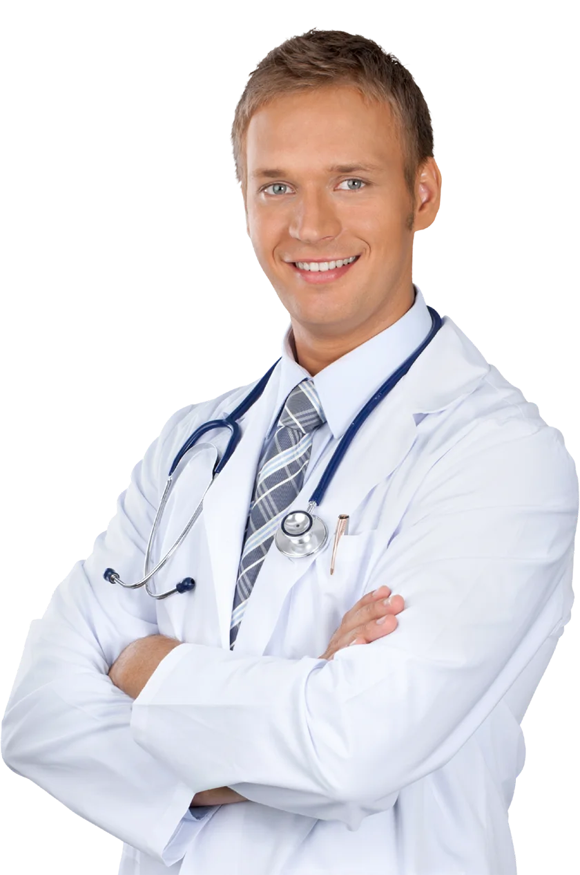 friendly smiling male doctor